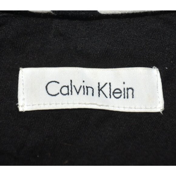 Cool Calvin Klein Ladies Black Striped Sleeveless Long Maxi Dress Size L 16-18 - Picture 7 of 9